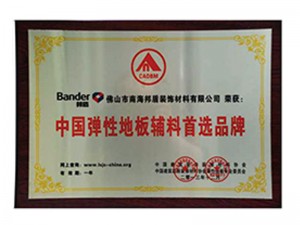 2014年中国弹性地板辅料首选品牌